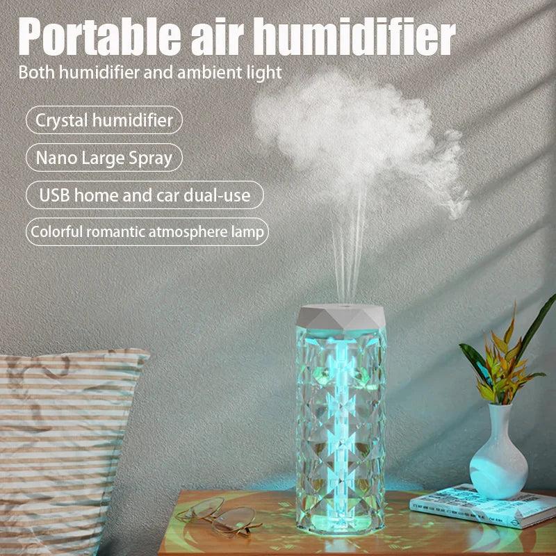 USB Aroma Diffuser & Air Humidifier – 400ml Essential Oil Mist Maker with RGB Light