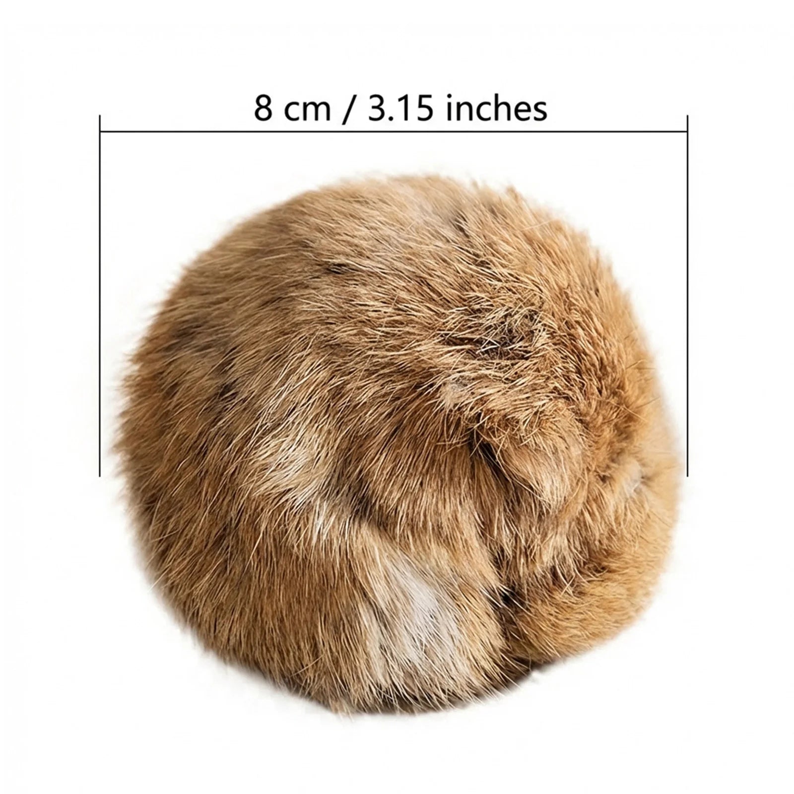 Catnip Rabbit Fur Ball Cat Toy – Interactive Plush Chaser | Set of 1, 2, 3 or 6