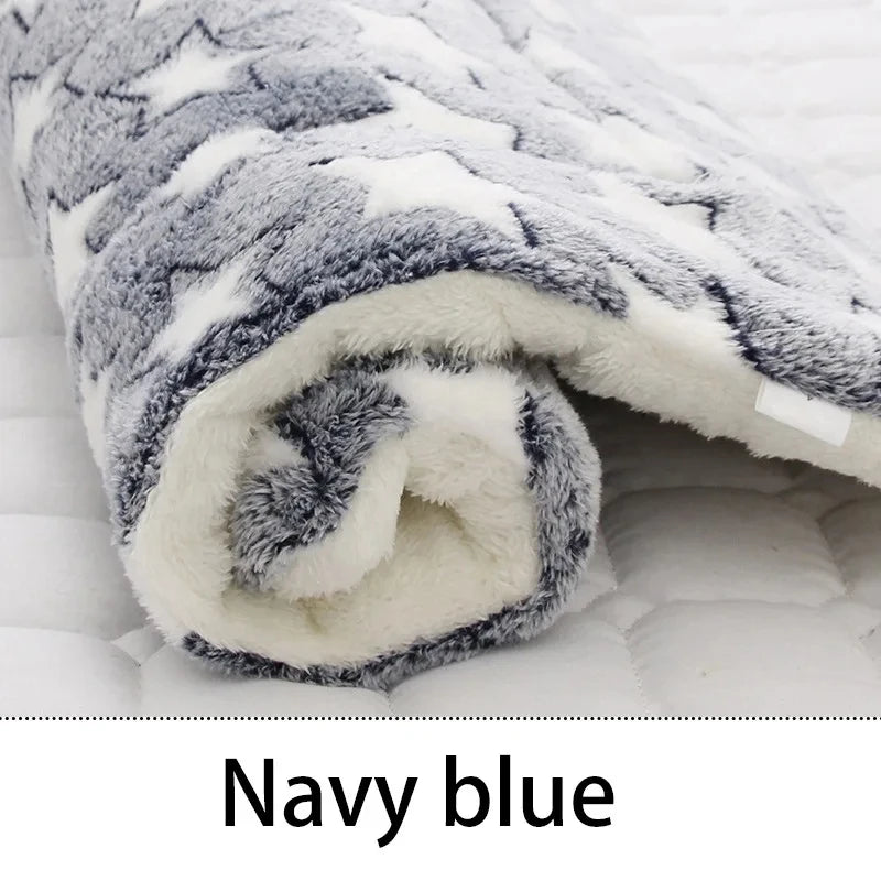 Flannel Pet Sleeping Mat – Soft Washable Dog & Cat Bed Cushion | Sizes XS–XXL