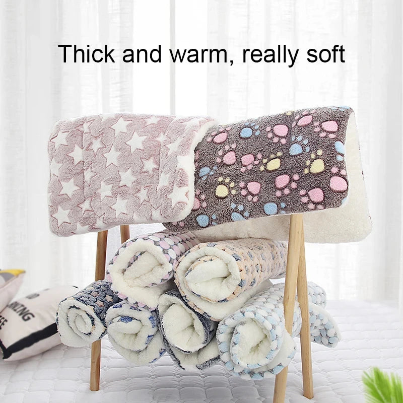 Flannel Pet Sleeping Mat – Soft Washable Dog & Cat Bed Cushion | Sizes XS–XXL