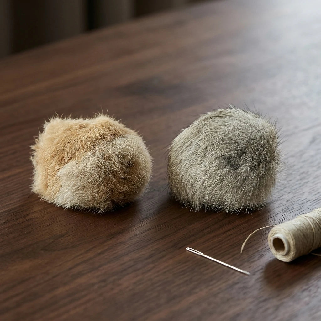 Catnip Rabbit Fur Ball Cat Toy – Interactive Plush Chaser | Set of 1, 2, 3 or 6