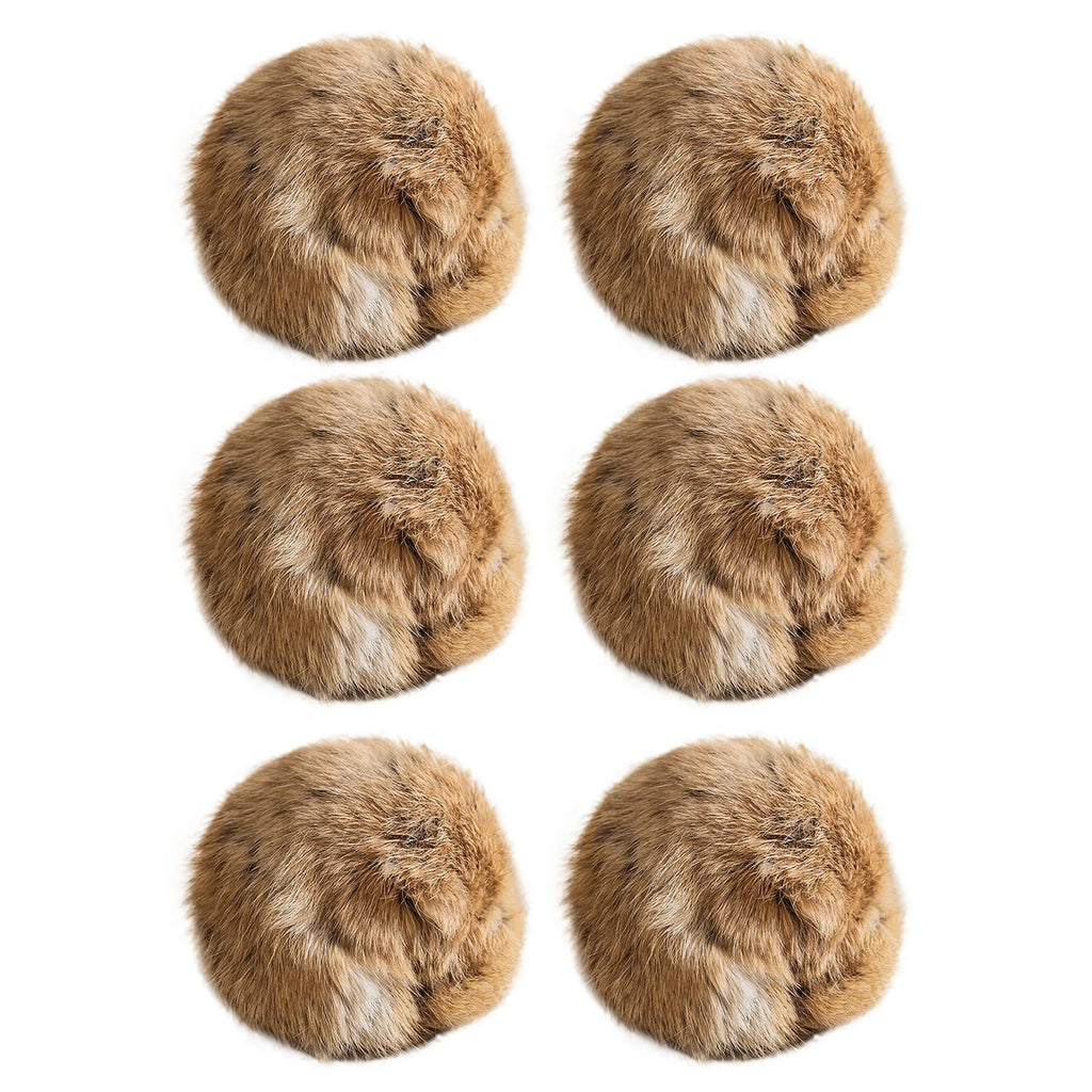 Catnip Rabbit Fur Ball Cat Toy – Interactive Plush Chaser | Set of 1, 2, 3 or 6