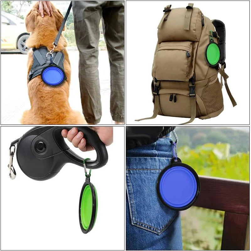 Pawra™ TrailBowl – Portable Foldable Pet Bowl