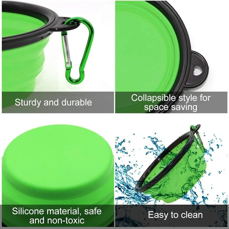 Pawra™ TrailBowl – Portable Foldable Pet Bowl