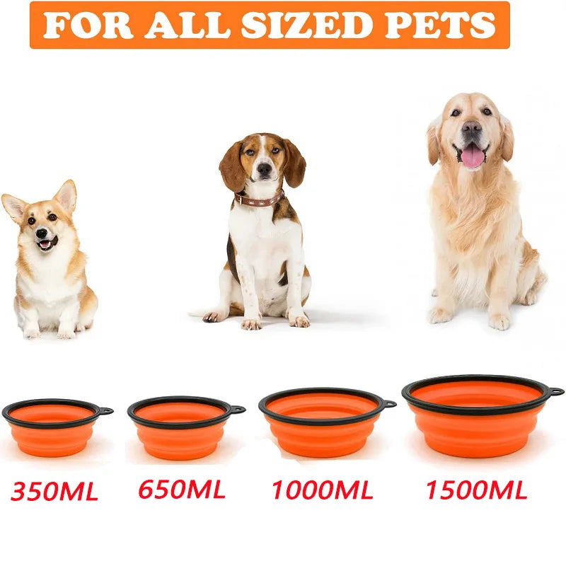 Pawra™ TrailBowl – Portable Foldable Pet Bowl