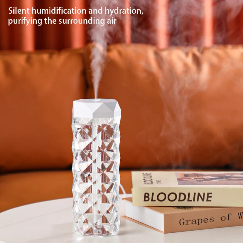 USB Aroma Diffuser & Air Humidifier – 400ml Essential Oil Mist Maker with RGB Light