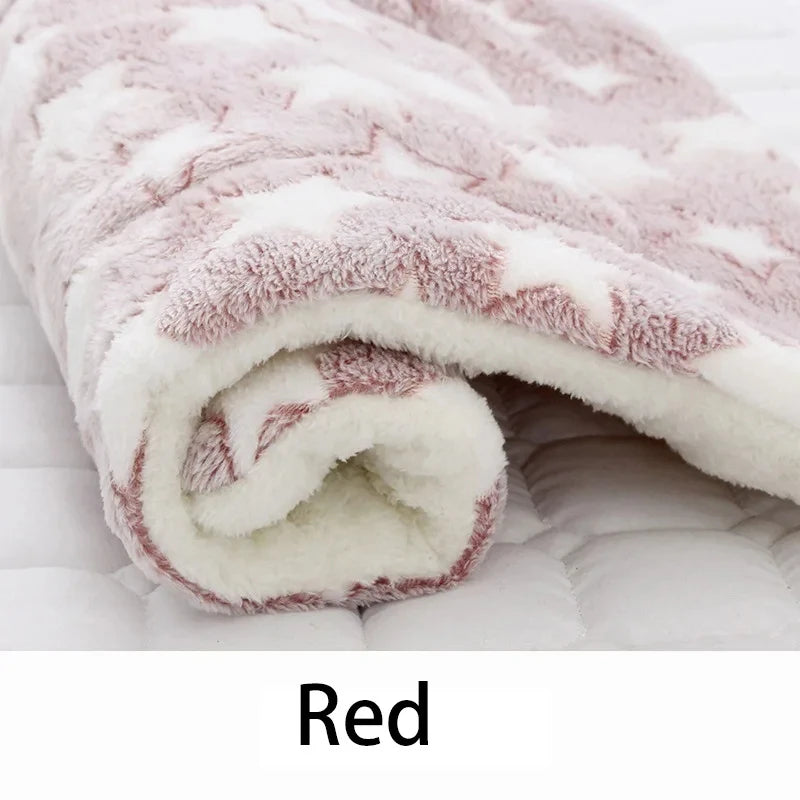 Flannel Pet Sleeping Mat – Soft Washable Dog & Cat Bed Cushion | Sizes XS–XXL