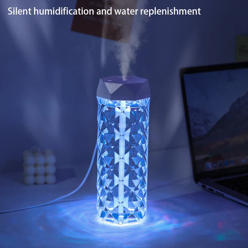 USB Aroma Diffuser & Air Humidifier – 400ml Essential Oil Mist Maker with RGB Light