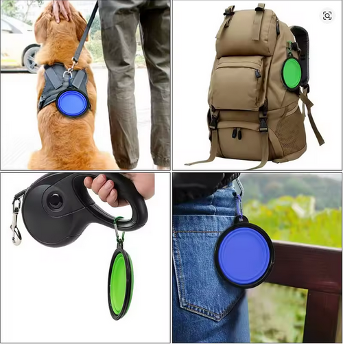 Pawra™ TrailBowl – Portable Foldable Pet Bowl