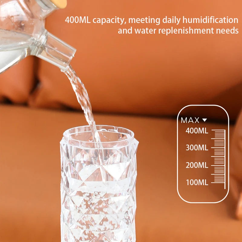 USB Aroma Diffuser & Air Humidifier – 400ml Essential Oil Mist Maker with RGB Light