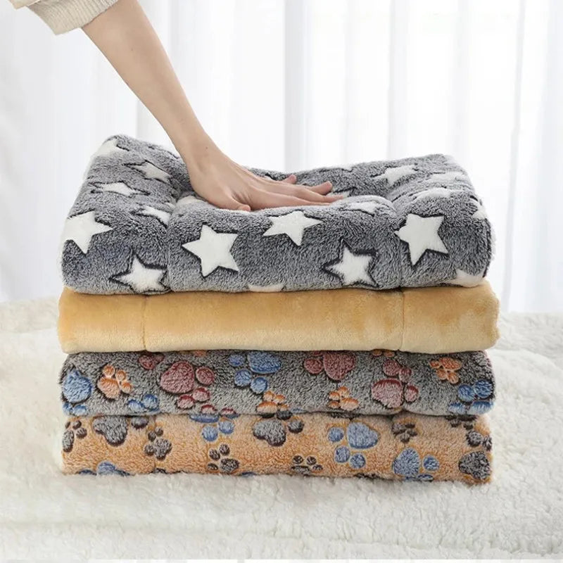 Flannel Pet Sleeping Mat – Soft Washable Dog & Cat Bed Cushion | Sizes XS–XXL